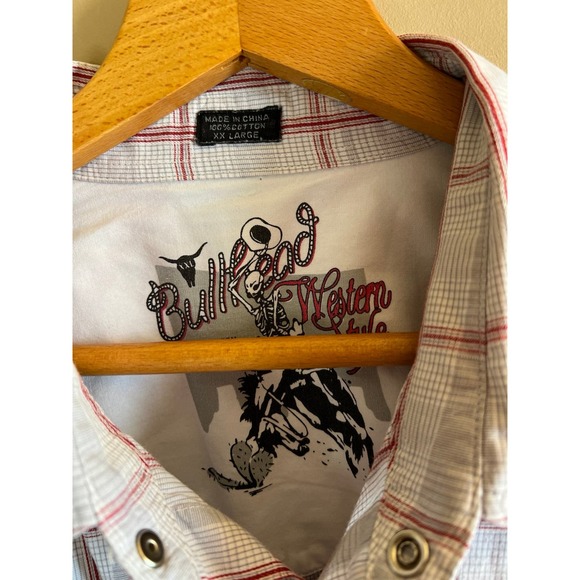Bullhead Western Pearl Snap Shirt -‎ Mens XXL - Picture 4 of 4